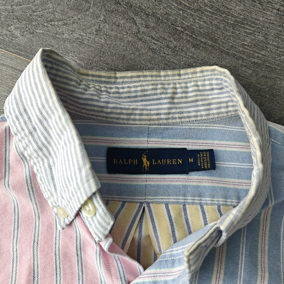 RL Colourblock Stripe OCBD - Picture 3 of 3